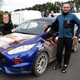 Michael Broberg fra Låsby og makkeren Peter Lyngs ligger stadig på en samlet førsteplads i Danmarksmesterskaberne i Rally, selvom løbet i Sønderjylland ikke gik som håbet. Foto: Morten Damm.