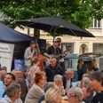 Musik i det fri til Grenaa Gademusiker Festival. Privatfoto