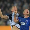 Frederik Tingager og AGF er ny indehaver af førstepladsen i Superligaen. Foto: Ernst Van Norde/Ritzau Scanpix