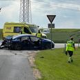 En person er kommet til skade i ulykken. Foto: Presse-fotos.dk