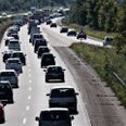 Arkivfoto. Billede er taget på motorvejsbroen ved Stilling i sydgående retning.