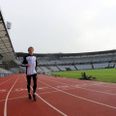 Mikkel Dahl-Jessen er - modsat inkarnerede fodboldfans - glad for løbebanen på Ceres Park, hvor han ofte træner.