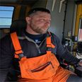 Jon Sørensen arbejder i 170 meters højde. Foto: Jakob Kryger, TV2 ØJ