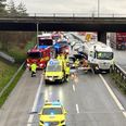 Motorvejen er i øjeblikket spærret.