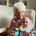 Anna Marie Christensen sætter stor pris på familien, der består af 11 børnebørn og 15 oldebørn. Familiefoto