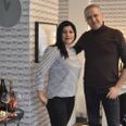 Heviin Rashid og Nouhat Khalil markerede fødselsdagen 17. januar med flag, vin og chokolade. Foto: Anette Bonde.