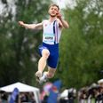 Kasper Larsen fra Aarhus 1900 vandt sikkert DM i længdespring sidste år. Gentager han bedriften i år ved DM-ugen 2026? Foto: Lars Møller