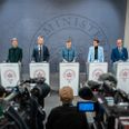På et pressemøde søndag aften kunne statsminister Mette Frederiksen (S) bl.a. meddele, at danskerne skal til folkeafstemning om EU-forsvarsforbeholdet den 1. juni. Foto: Emil Helms/Ritzau Scanpix