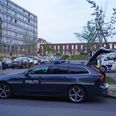 Flere patruljevogne var indsat i jagten på den 21-årige. Foto: Presse-fotos.dk