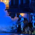 Også natten mellem fredag og lørdag blev der anmeldt en bilbrand. Foto: Presse-fotos.dk