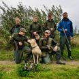 Der er blandt andet hundetræning på programmet på Kalø Højskoles ny jagtlinjefag. Pressefoto