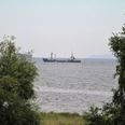 En sandsuger på arbejde på Lappegrunden i det nordlige Øresund. Foto: Øresundsakvariet.