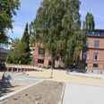 Region Midtjylland oplyser, at p-pladsen vil være færdig sidst i juni. Foto: Boll-