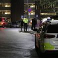 I løbet af aftenen og natten er der foretaget en række tekniske undersøgelser i området og afhøringer af vidner. Foto: Presse-fotos.dk