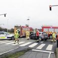 En lastbil og en personbil kørte tirsdag sammen i et kryds i Egå.