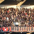 FC Midtjylland-fans i Aarhus. Foto: Henning Bagger/Ritzau Scanpix