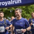 Kronprinsen på sin vej gennem Aarhus gader i sit 50-års fødselsdagsløb sidste år. Foto: Jan Kejser