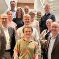 Den nye bestyrelse på Erhvervsakademi Aarhus består af Jakob Thorgaard, Kristian Sørensen, Pernille Rohde, Klaus Finnemann Viuff, Finn Lund Andersen, Anne-Marie Hansen, Jakob Lave, Lone Eibye Mikkelsen, Per Kirchner, Jonna Fonnesbæk Hansen, Susanne Østergaard Olsen, Oliver Wigandt Aaberg og Nicolaj Nyholm Lumby. Foto: Maria Evald.