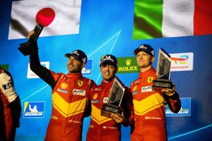 Stor præstation af Nicklas Nielsen fra Hørning, som sammen med teamkammeraterne Antonio Fuoco og Miguel Molina sluttede på VM-podiet i debutløbet med den nye Ferrari 499P.