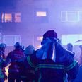 En person er død i branden. Foto: Presse-fotos.dk.