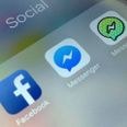 This photo shows application icons from left, Facebook, Facebook Messenger and Messenger Kids on an iPhone in New York, Friday, Feb. 16, 2018. Messenger Kids lets kids under 13 chat with friends and family. It displays no ads and lets parents approve who their children message. (AP Photo)