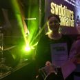 Ann Maj Lorenzen modtog Kirkeprisen ved Syddjurs Award 2018 for sit initiativ med den strikkede dåbsklud. Arkivfoto