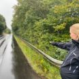 Inden længe bliver familien større, men børnene kommer ikke til at cykle ad hovedvejen ind til Solbjerg by. Foto: Nicklas Linnemann Nielsen