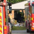 Bilen bragede direkte ind i huset. Foto: Presse-fotos.dk