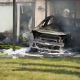 Branden var opstået i et enderækkehus. Foto: Presse-fotos.dk