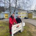 Driftslederne Svend Eide Arvesen (Thorsager) og Torben Chr. Olsen (Rønde) ved onsdag aften om andelshaverne i Rønde Fjernvarme vil nikke ja til en fusion med Thorsager fra årsskiftet. Foto: Lars Norman Thomsen