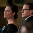 Den svenske kronprinsesse sammen med sin mand, Prins Daniel, der sammen overværer Nobelpris-uddelingen i Stockholm sidste år. Arkivfoto: Jonathan Nackstrand/ Ritzau Scanpix