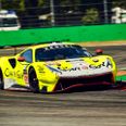 Mikkel Jensen, Frederik Schandorff og Takeshi Kimura var tæt på tredjepladsen i Barcelona, men røg udenfor podiet under sidste pitstop. Foto: CAR GUY RACING