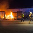 Den første anmeldelse var på en brand i Gellerup. Foto: Presse-fotos.dk.