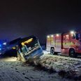 Uheldet sket søndag aften. Foto: Presse-fotos.dk.