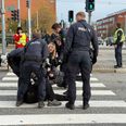 Politiet måtte bruge magt for at fjerne flere af demonstranterne. Foto: Emma Dalum