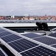 Udsigt fra Navitas, hvor der man har etableret så mange solceller, som muligt. Foto: Thomas Emil Sørensen/Jyllands-Posten/Ritzau Scanpix