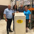 Fire Bilka-kollager, der har arbejdet sammen med Jørgen Madsen. Fra venstre mod højre er det: Lars Søndergaard Matzzon, Sasha Tolstrup, Mark Berså og Anita Markers. Pressefoto
