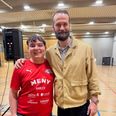 Unge Emil Stryhn imponerede for nylig Jesper Nøddesbo til et foredrag i Harlev. Privatfoto