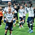 Der er god grund til at juble hos AGF, som onsdag har præsenteret et historisk millionoverskud. Arkivfoto: Henning Bagger/Ritzau Scanpix