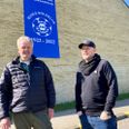 Tidligere og nuværende formand for Hasle Boldklub, Carsten Laursen og Brian Rasmussen, ser frem til at fejre deres hjerteklub. Foto: Kim Skovrup Andersen