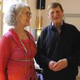 Inge Juul, fra Klostercafeen og Frank Juhler, der ser frem til at fejre juleaften i lokalerne i Klostergade.