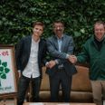 Fra venstre Mads Andreas Olesen, direktør i Blue Energy, Bünyamin Simsek, rådmand for Teknik og Miljø, og Jens Døssing, landsformand i Plant et Træ har indgået en aftale om ny skov i Aarhus.