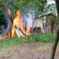 Brand i brændeskur i Ommestrup.