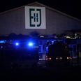 En brand i en virksomhed i Randers tager timer at få styr på. Foto: Presse-fotos.dk