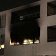 Brand på altan på Bøgebjerg i Ebeltoft.