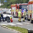 Uheld fredag eftermiddag har skabt trafikale udfordringer på Åby Ringvej. Foto: Øxenholt Foto