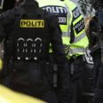 Politiet tog ingen chancer og mødte op svært bevæbnet. Arkivfoto: Presse-fotos.dk.