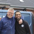 Jens O. Mogensen, indehaver af Silkeborg VVS-teknik, er glad for at have Sirus Ghaderi i lære i firmaet. Pressefoto