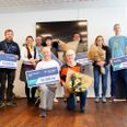 Hver af de fem lokale projekter modtog 10.000 kr. fra Damstahl. Pressefoto
