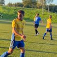Victor Overgaard Riis er startet efteråret med brask og bram. To scoringer kom der fra hans fod fredag aften på Aabyhøj Stadion. Foto: Lars Norman Thomsen
